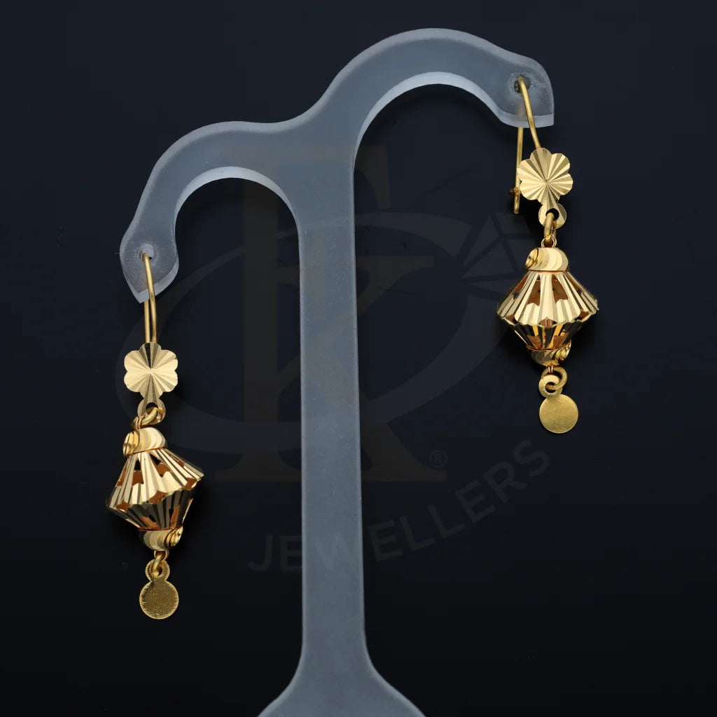 Gold Earrings 21Kt - Fkjern21K7770