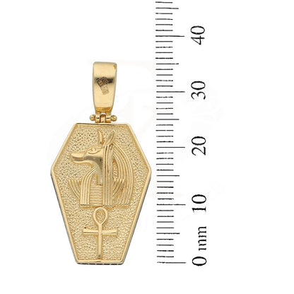 Gold Egyptian Anubis & Ankh Pendant 18Kt - Fkjpnd18K5461 Pendants