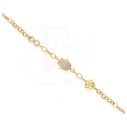 Elegant Gold Bracelet 21Kt - Fkjbrl21K7497 Bracelets