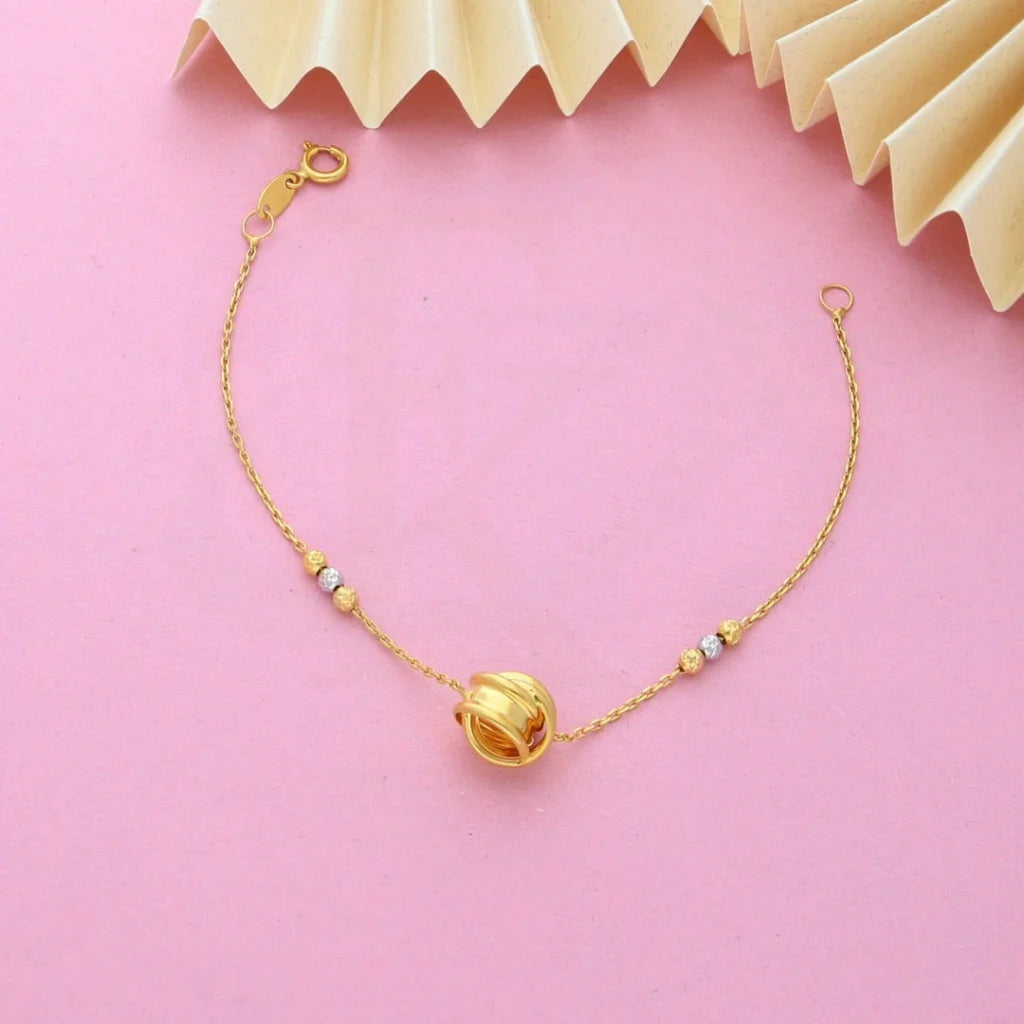 Gold Elegant Bracelet 21Kt - Fkjbrl21K7824 Bracelets