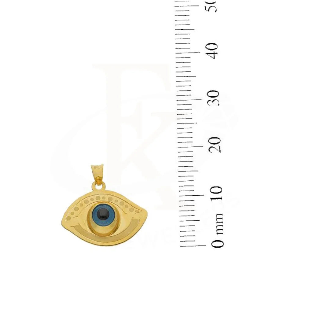 Gold Evil Eye Pendant 21Kt - Fkjpnd21K2441 Pendants