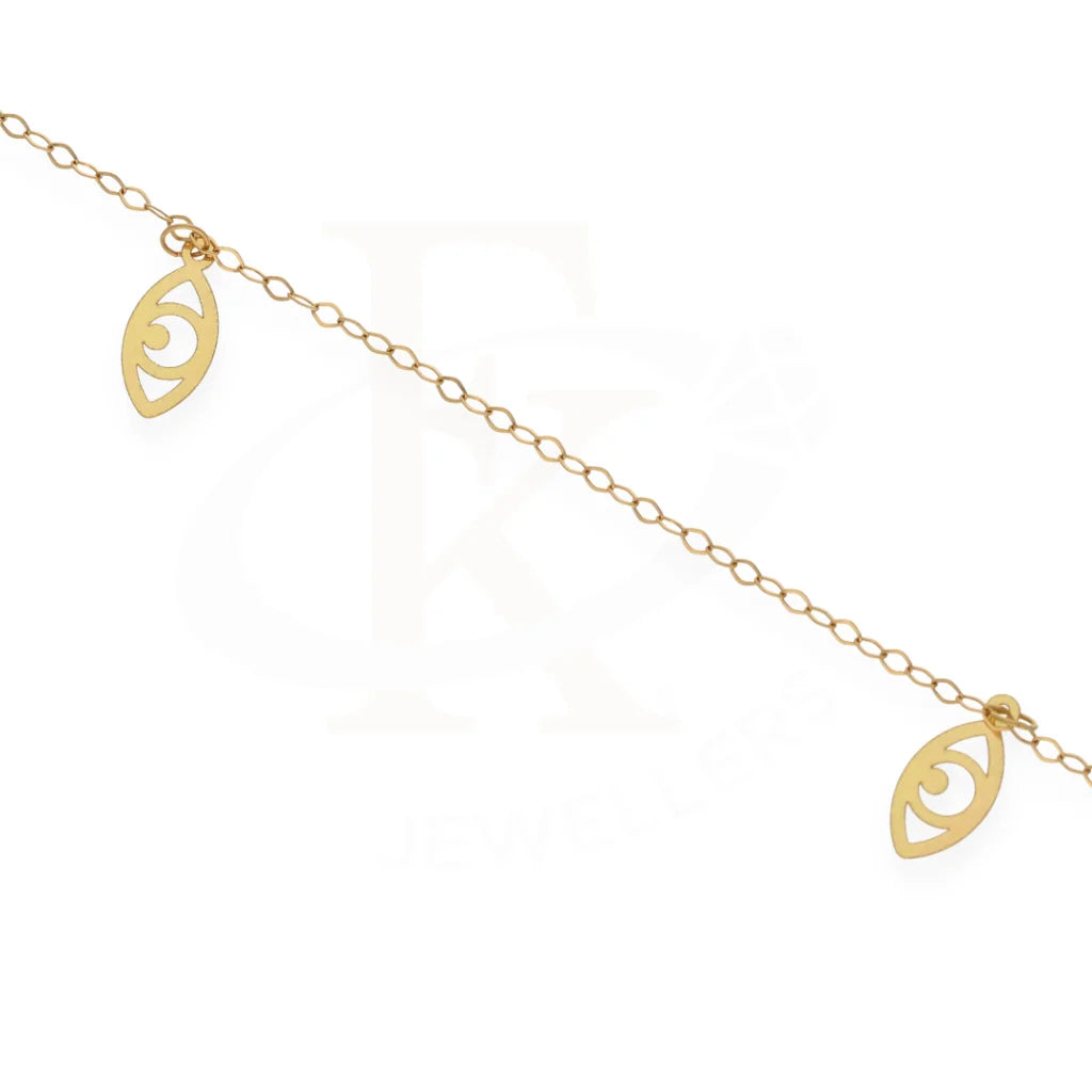 Gold Evil Eye Shaped Bracelet 18Kt - Fkjern18K7792 Bracelets