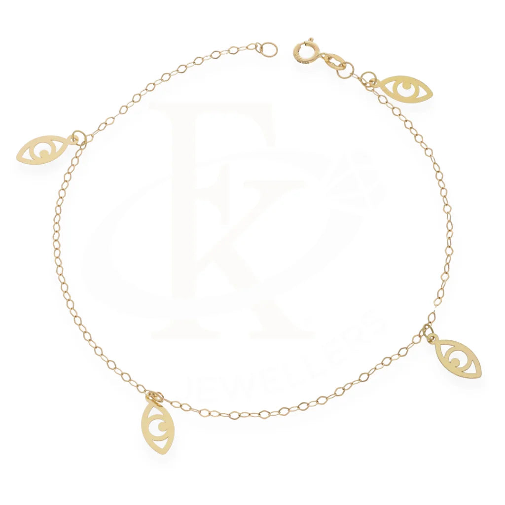 Gold Evil Eye Shaped Bracelet 18Kt - Fkjern18K7792 Bracelets