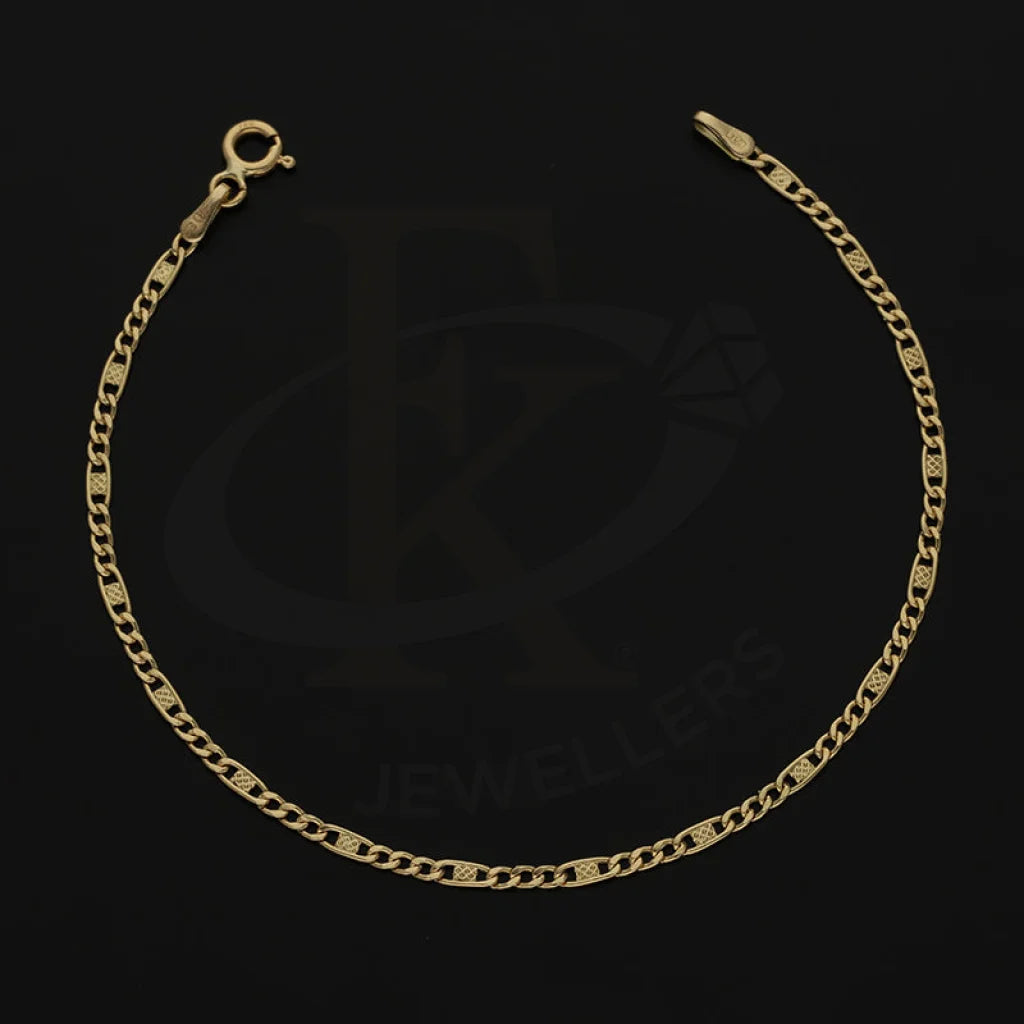 Gold Figaro Bracelet 18Kt - Fkjbrl18K5507 Bracelets