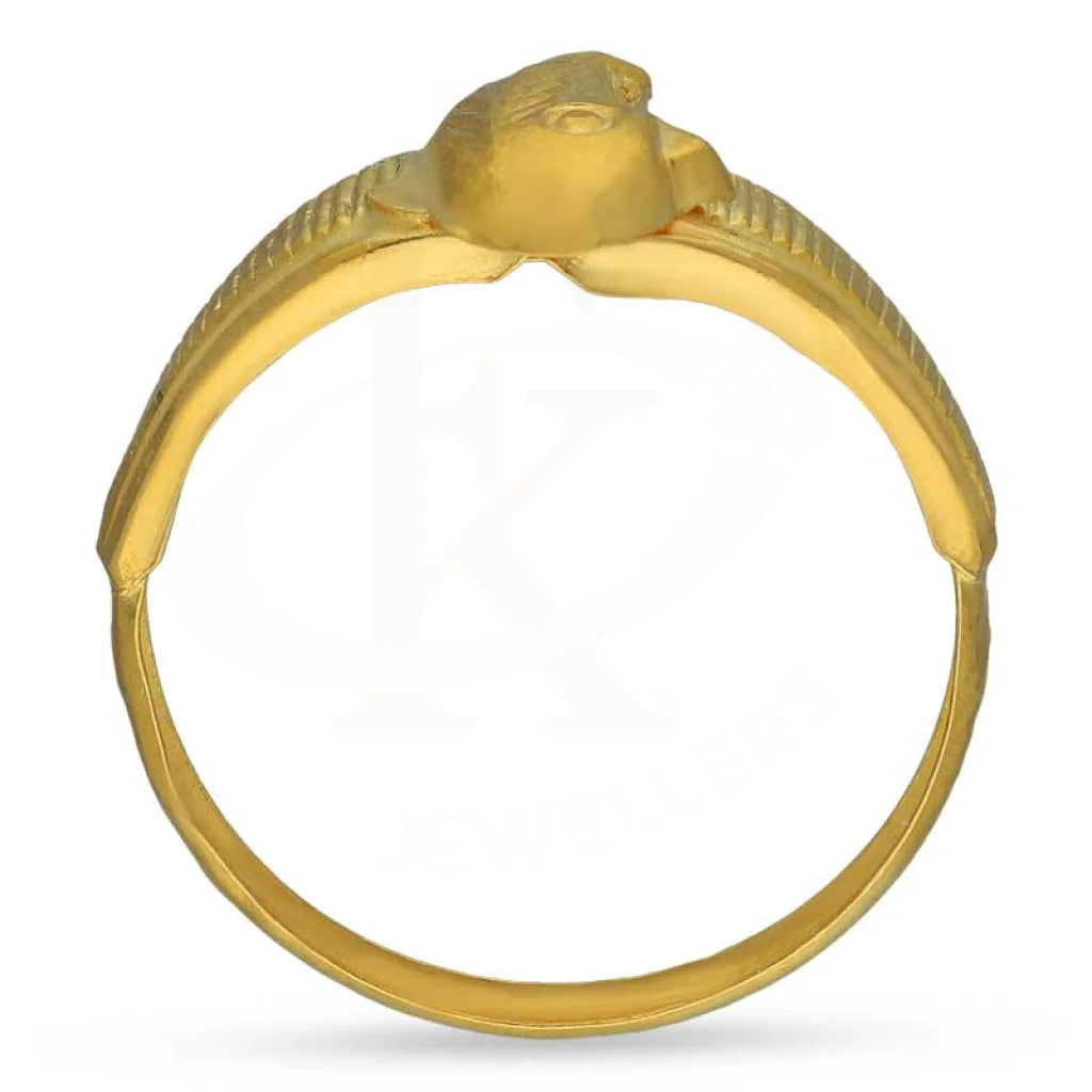 Gold Fish Shaped Ring 18Kt - Fkjrn18K3454 Rings