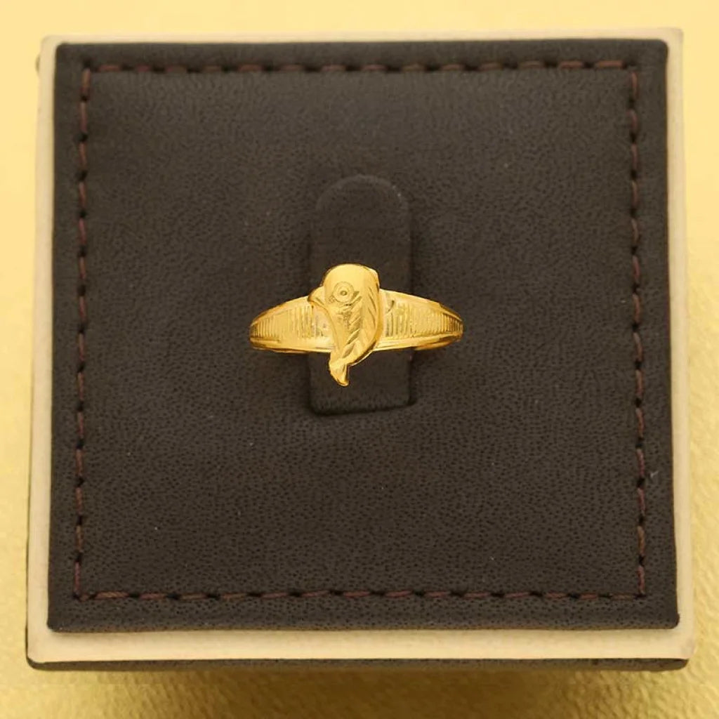 Gold Fish Shaped Ring 18Kt - Fkjrn18K3454 Rings