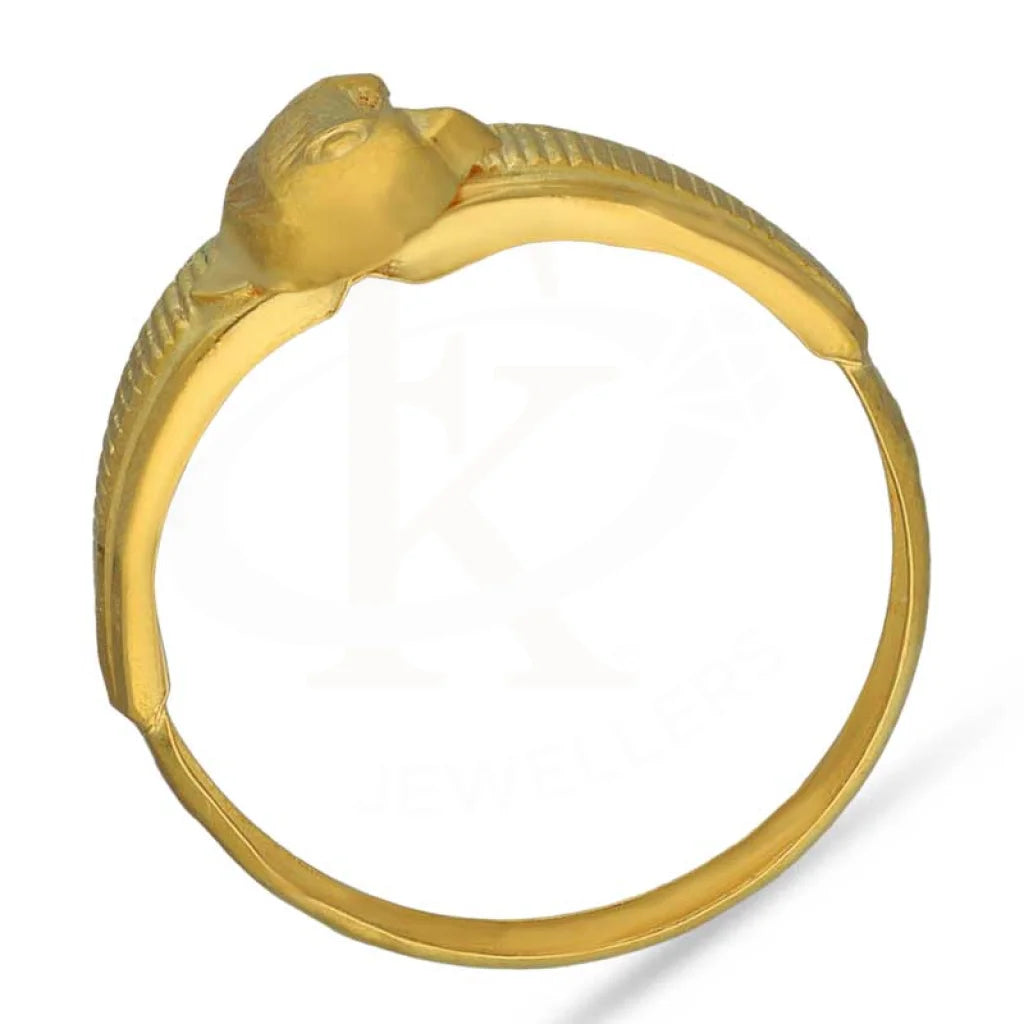 Gold Fish Shaped Ring 18Kt - Fkjrn18K3454 Rings