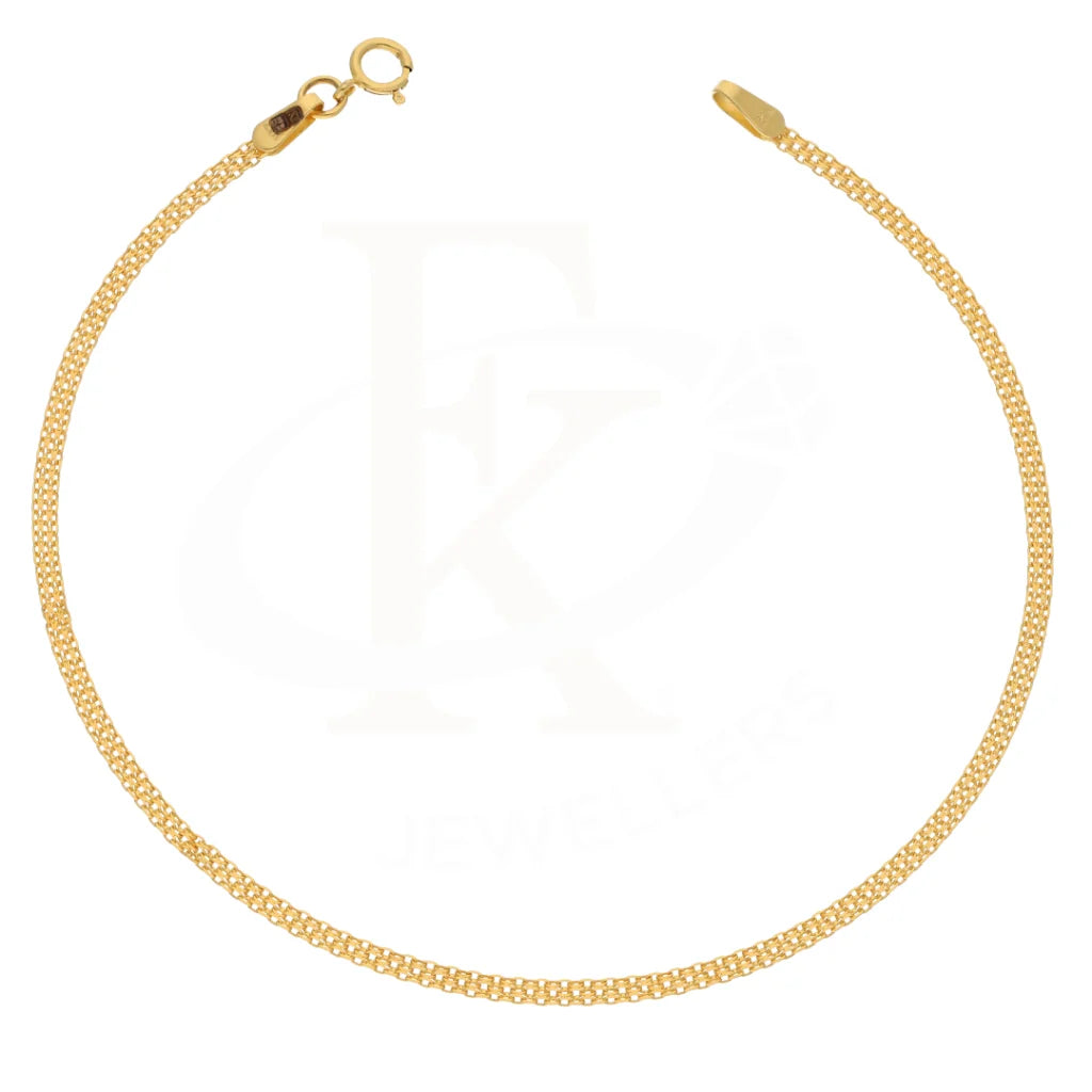 Gold Curb Bracelet 21Kt - Fkjbrl21Km8368 Bracelets