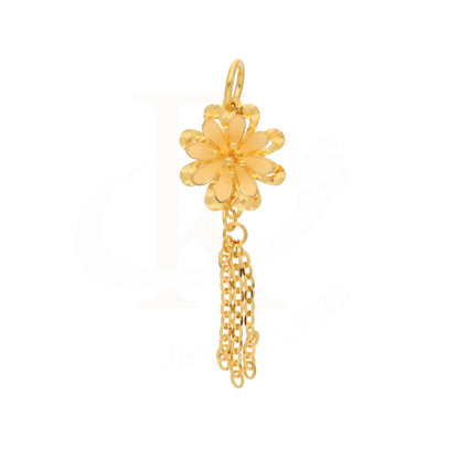 Gold Floral Style Pendant 21Kt - Fkjpnd21Km8431 Pendants