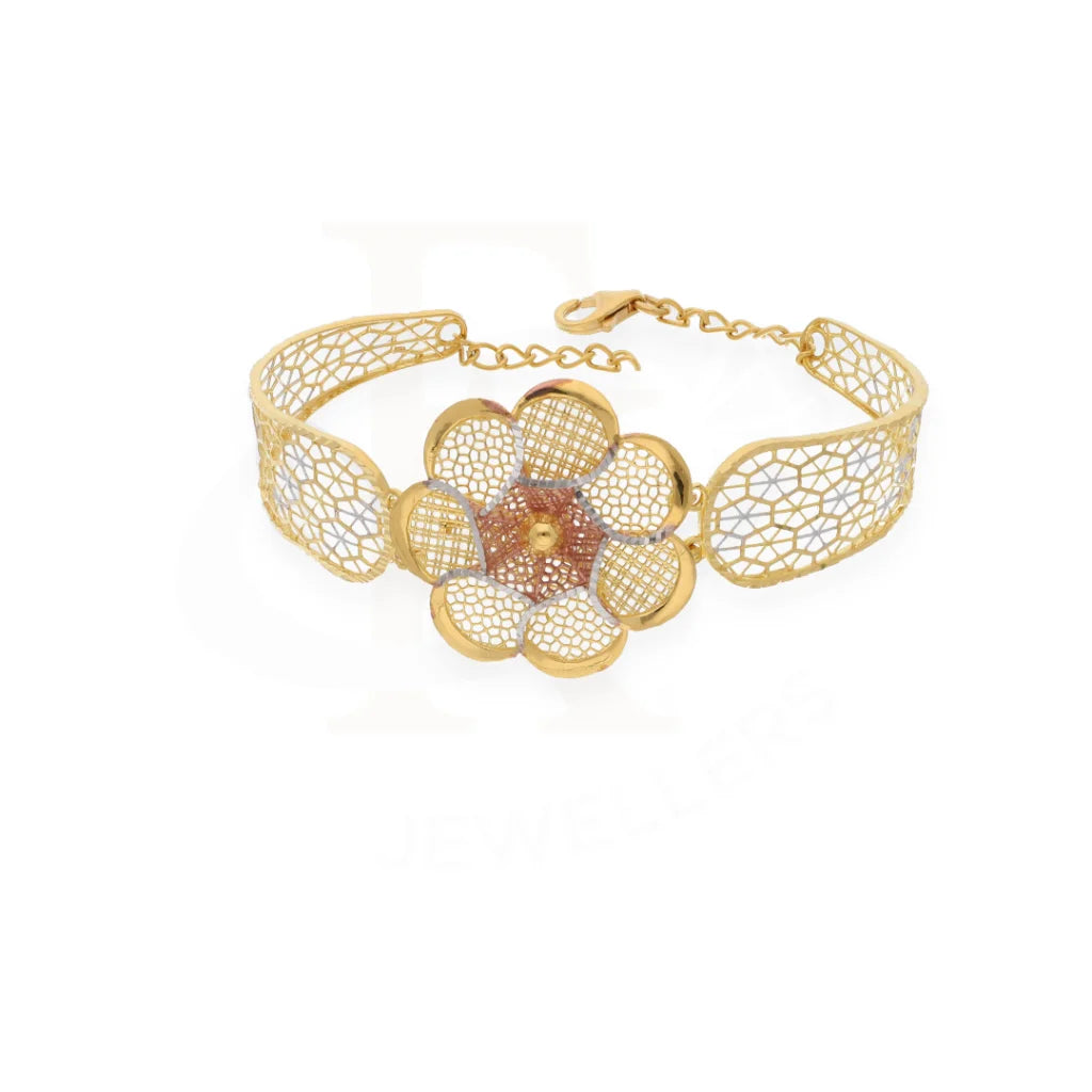 Gold Flower Bangle 21Kt - Fkjbng21Km8190 Bangles