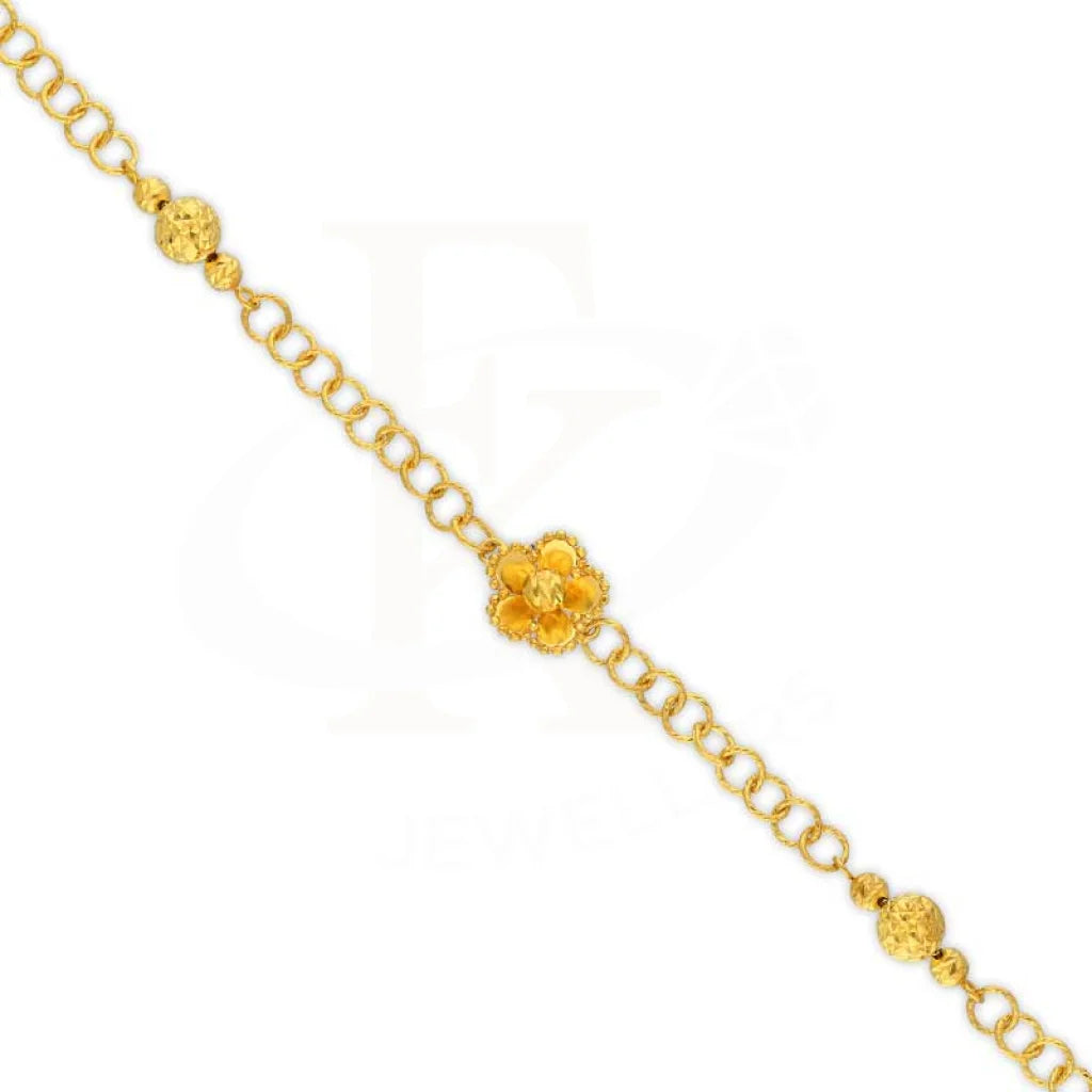 Gold Flower Bracelet 22Kt - Fkjbrl22K2998 Bracelets