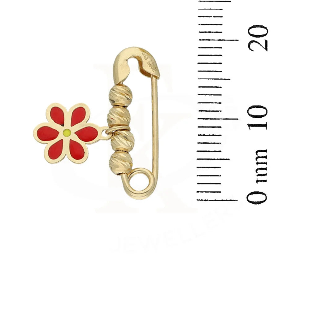 بروش زهرة من الذهب عيار 18 قيراطًا - Fkjbrch18K5211