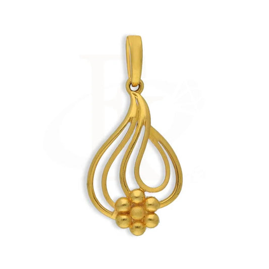 Gold Flower Pendant 22Kt - Fkjpnd22K2796 Pendants