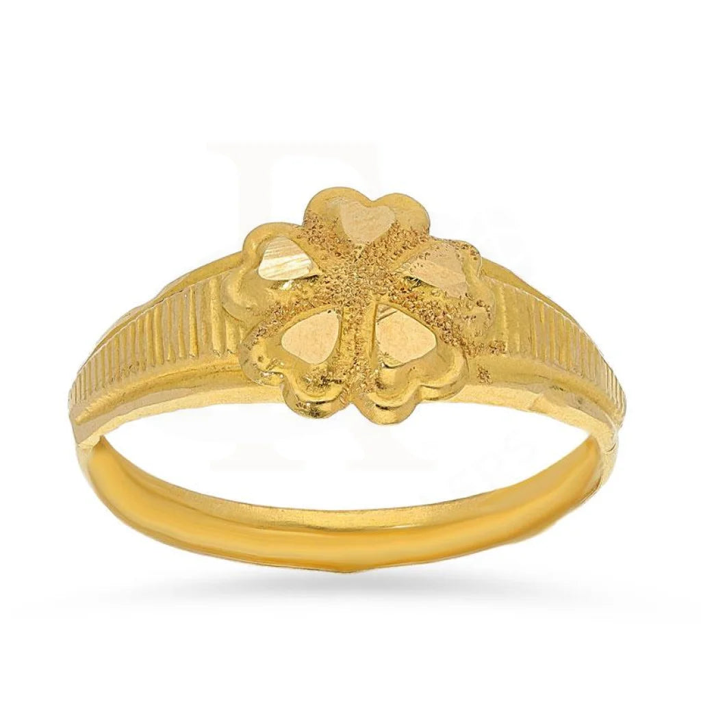 Gold Flower Ring 18Kt - Fkjrn1483 Rings