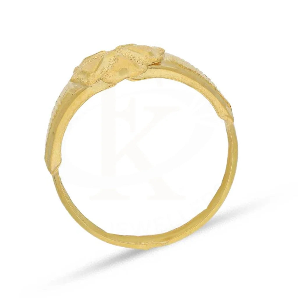 Gold Flower Ring 18Kt - Fkjrn1483 Rings