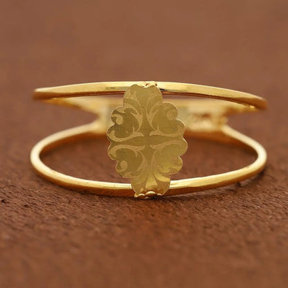 Gold Flower Ring 21Kt - Fkjrn21K2850 Rings