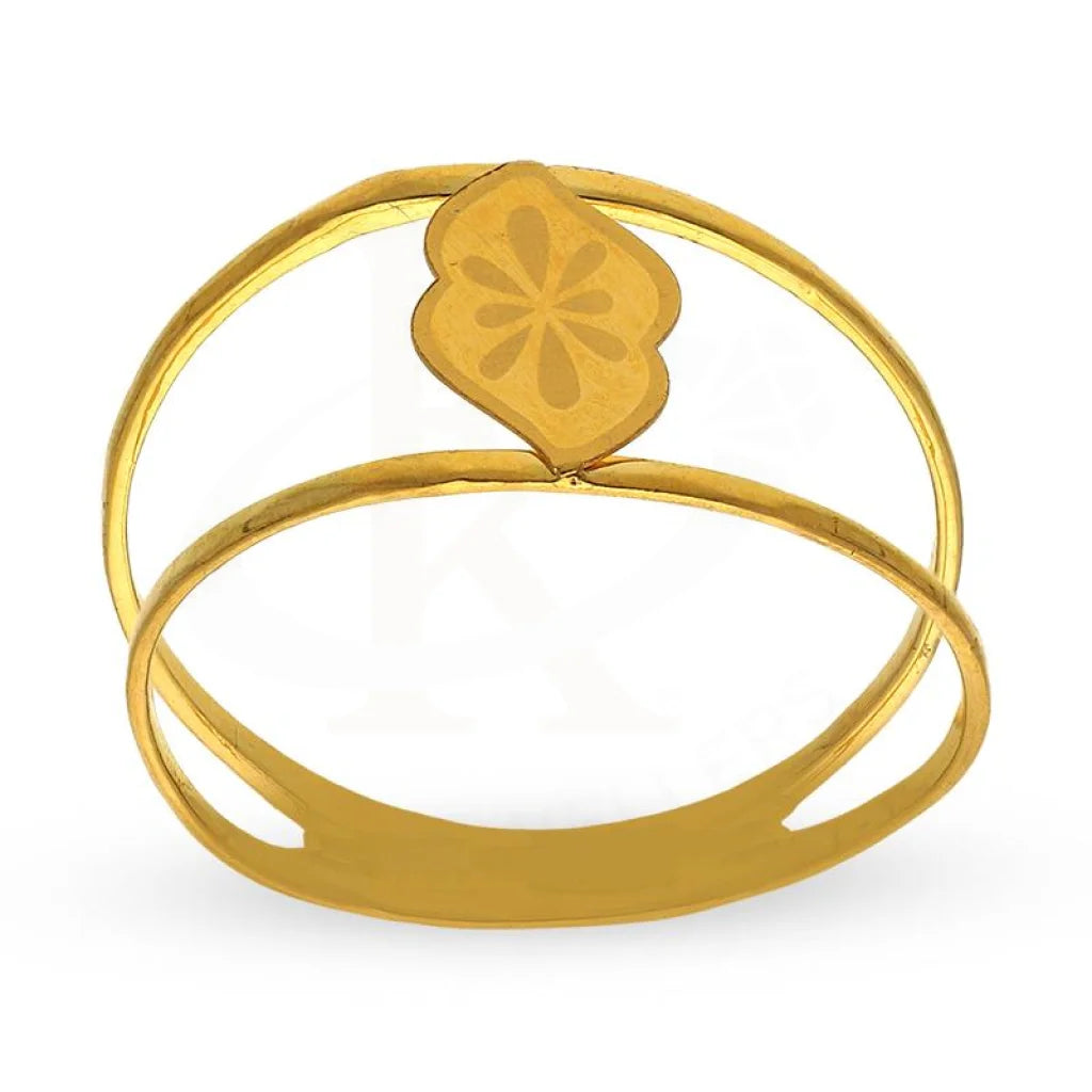 Gold Flower Ring 21Kt - Fkjrn21K2869 Rings