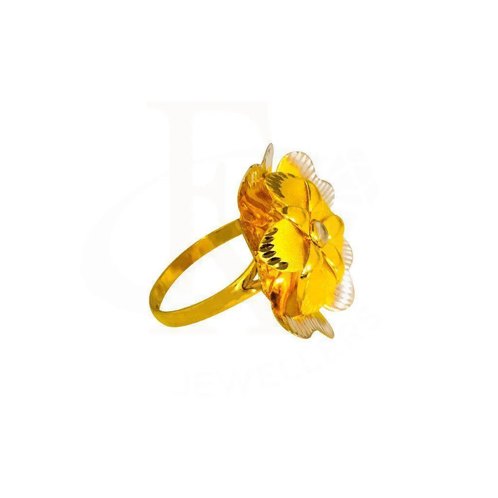 Gold Flower Ring 22Kt - Fkjrn1892 Rings