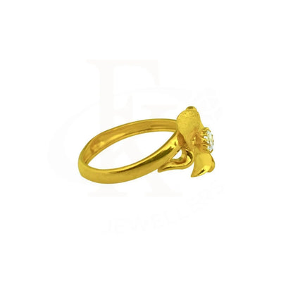 Gold Flower Ring 22Kt - Fkjrn2049 Rings
