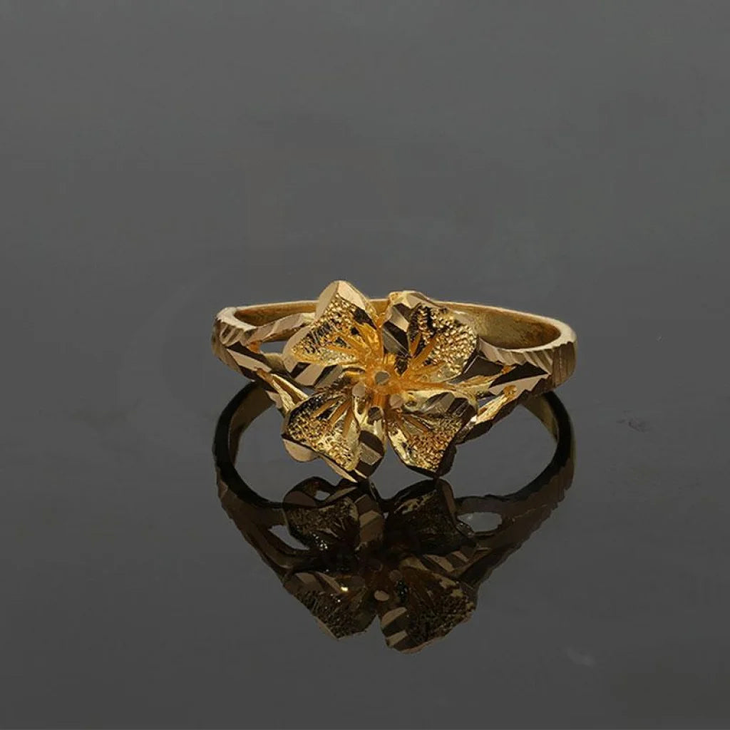 Gold Flower Ring 22Kt - Fkjrn22K2214 Rings