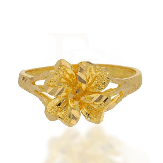 Gold Flower Ring 22Kt - Fkjrn22K2214 Rings