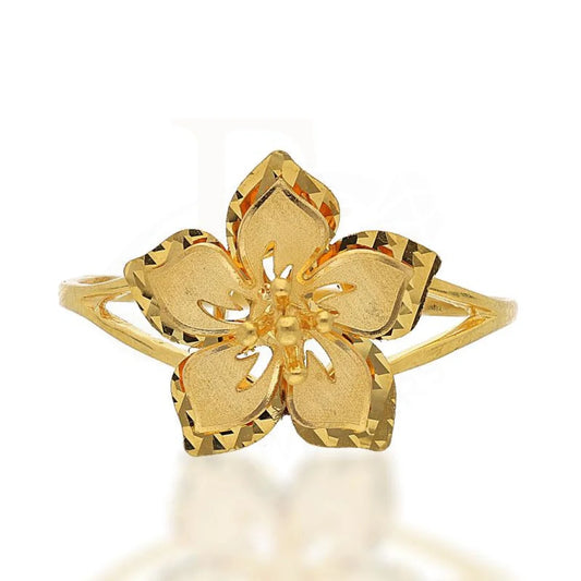 Gold Flower Ring 22Kt - Fkjrn22K2254 Rings