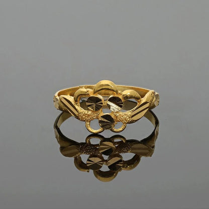 Gold Flower Ring 22Kt - Fkjrn22K2730 Rings