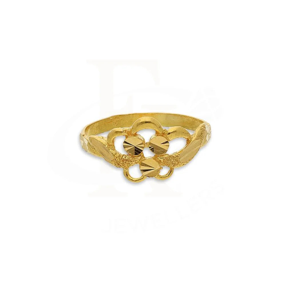 Gold Flower Ring 22Kt - Fkjrn22K2730 Rings