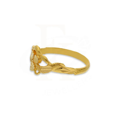 Gold Flower Ring 22Kt - Fkjrn22K2730 Rings