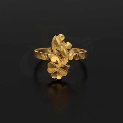 Gold Flower Shaped Baby Ring 22Kt - Fkjrn22K3822 Rings