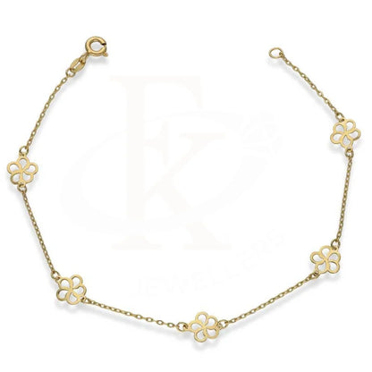 Gold Flower Shaped Bracelet 18Kt - Fkjbrl18K2988 Bracelets