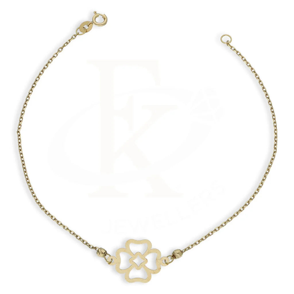 Gold Flower Shaped Bracelet 18Kt - Fkjbrl18K5316 Bracelets