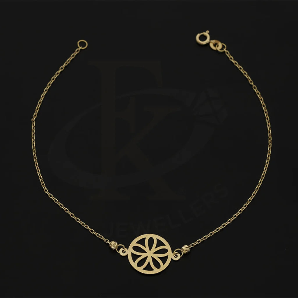 سوار ذهبي على شكل زهرة عيار 18 قيراطًا - Fkjbrl18K5317