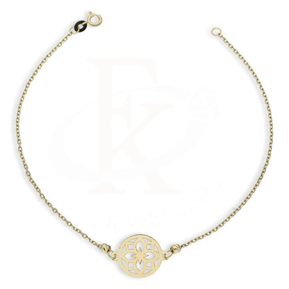 Gold Flower Shaped Bracelet 18Kt - Fkjbrl18K5319 Bracelets