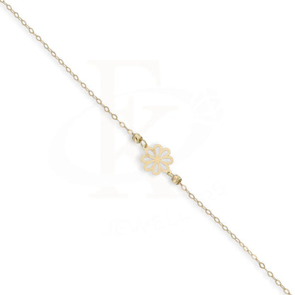 Gold Flower Shaped Bracelet 18Kt - Fkjbrl18Km5438 Bracelets