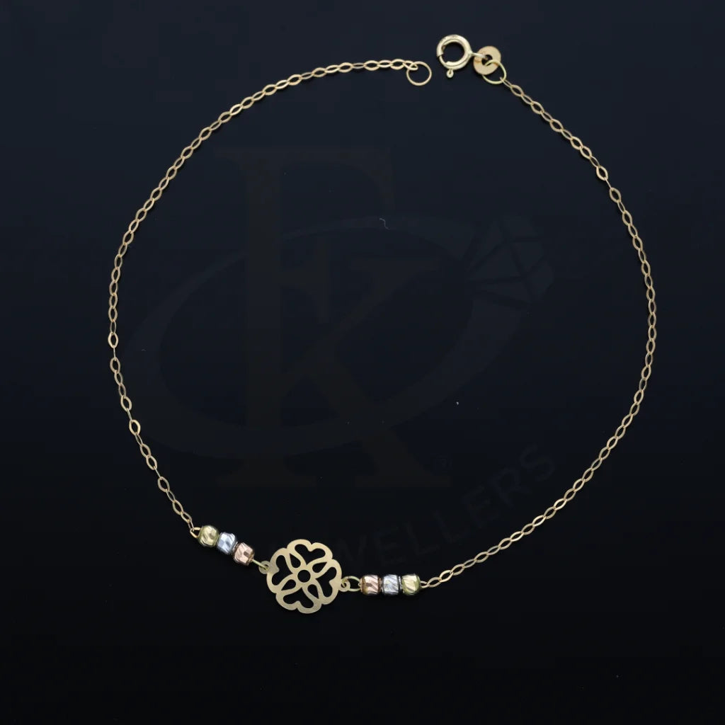 Gold Flower Shaped Bracelet 18Kt - Fkjbrl18K7463 Bracelets