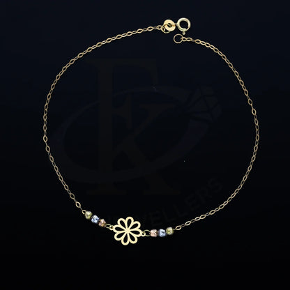 Gold Flower Shaped Bracelet 18Kt - Fkjbrl18K7473 Bracelets