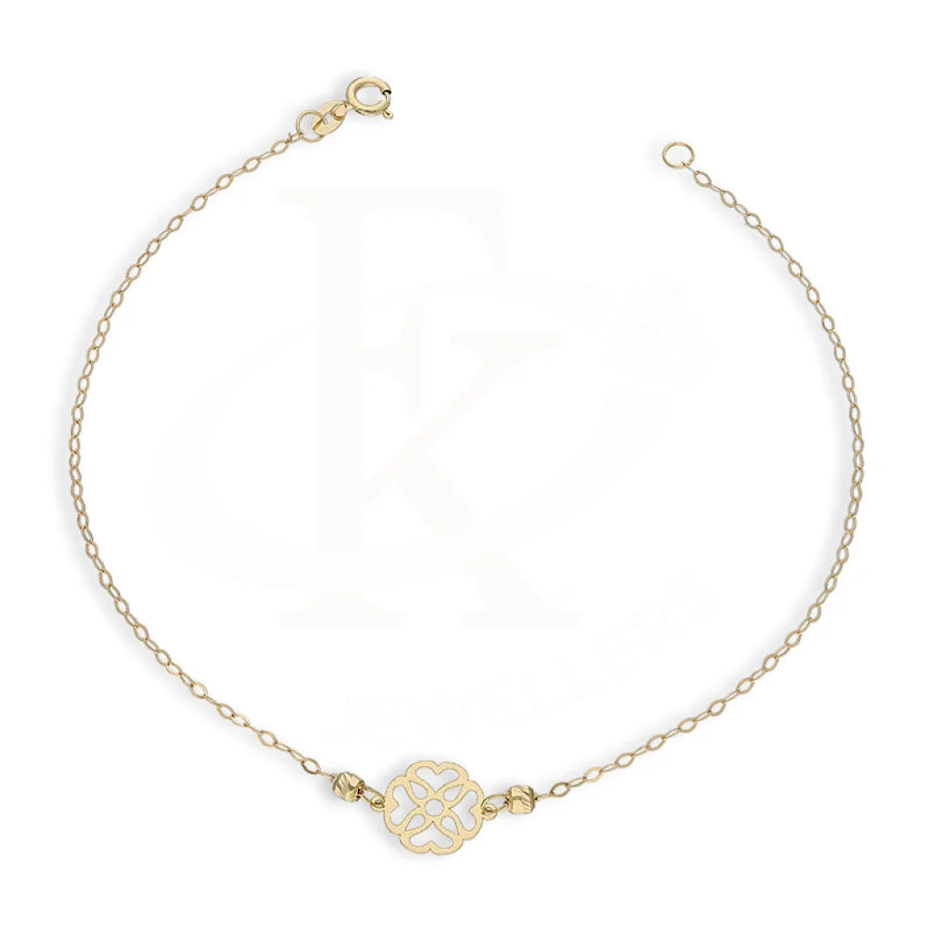 Gold Flower Shaped Bracelet 18Kt - Fkjbrl18Km5433 Bracelets