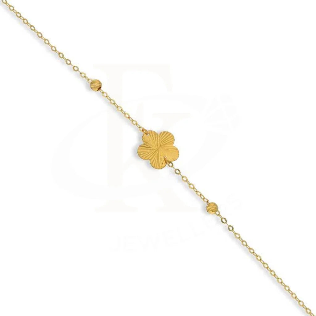 Gold Flower Shaped Bracelet 21Kt - Fkjbrl21K2941 Bracelets