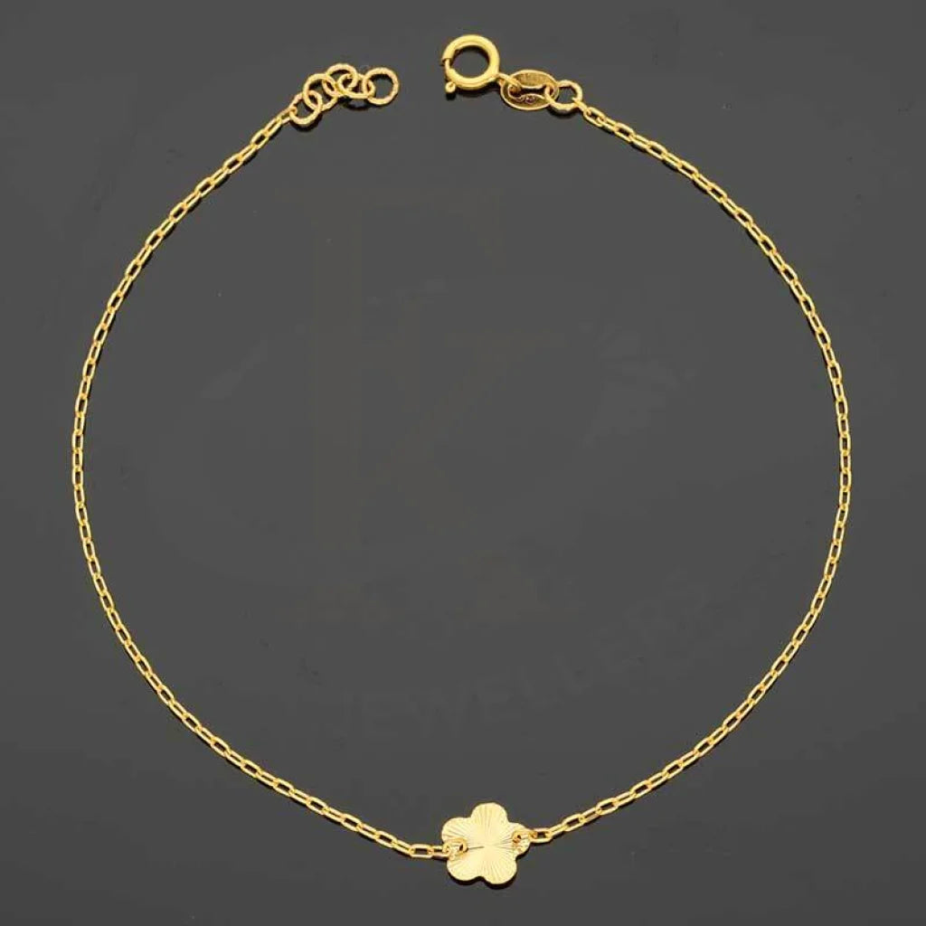 Gold Flower Shaped Bracelet 21Kt - Fkjbrl21K2947 Bracelets