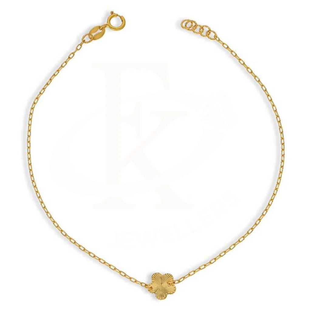 Gold Flower Shaped Bracelet 21Kt - Fkjbrl21K2947 Bracelets