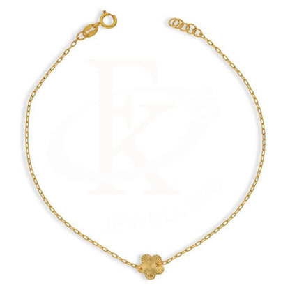 Gold Flower Shaped Bracelet 21Kt - Fkjbrl21K2947 Bracelets