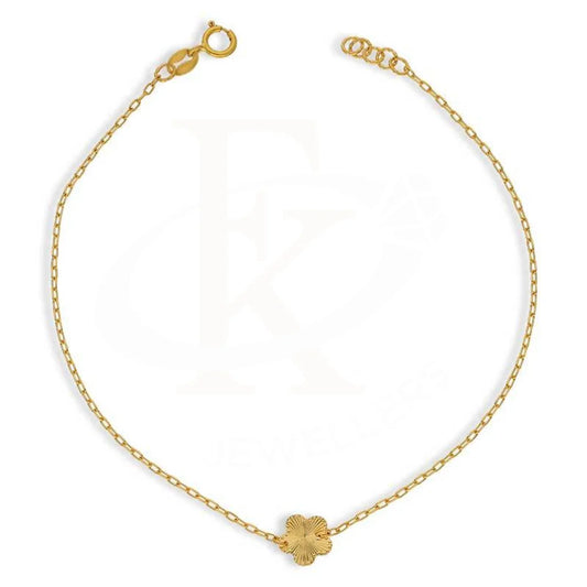 Gold Flower Shaped Bracelet 21Kt - Fkjbrl21K2947 Bracelets