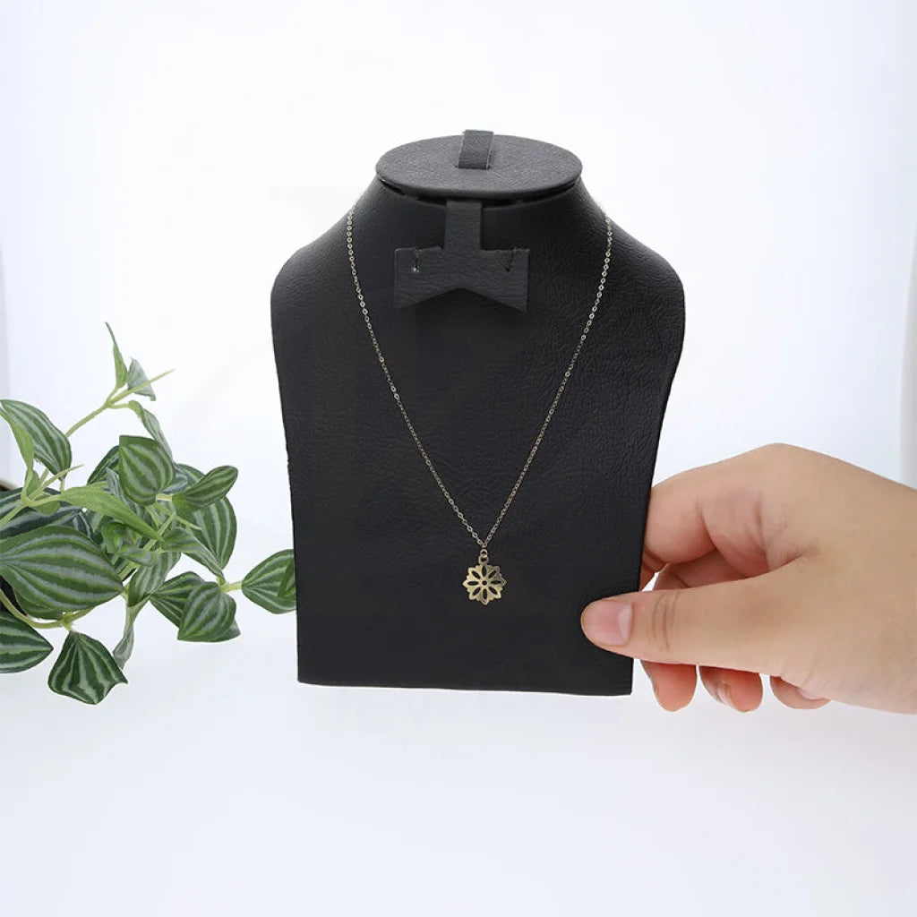 Gold Flower Shaped Necklace 18Kt - Fkjnkl18Km5290 Necklaces