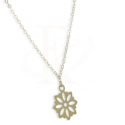 Gold Flower Shaped Necklace 18Kt - Fkjnkl18Km5290 Necklaces