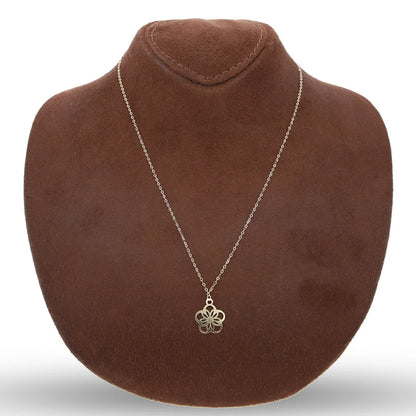 Gold Flower Shaped Necklace 18Kt - Fkjnkl18Km5294 Necklaces