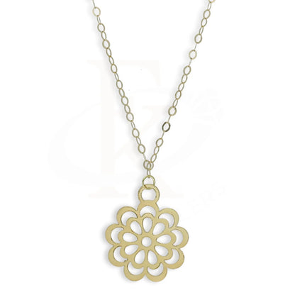 Gold Flower Shaped Necklace 18Kt - Fkjnkl18Km5295 Necklaces