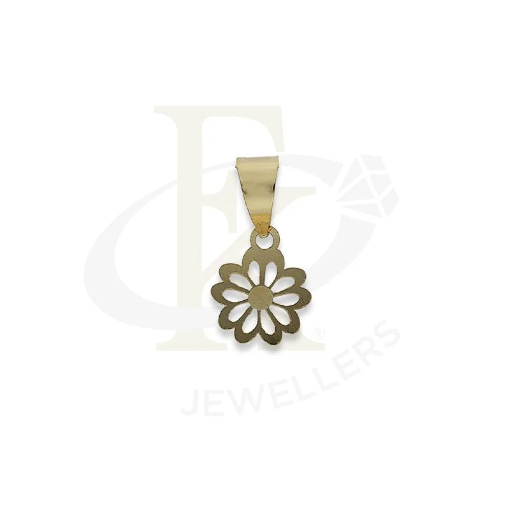 Gold Flower Shaped Pendant 18Kt - Fkjpnd18K2305 Pendants