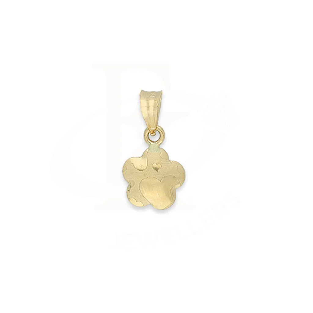 Gold Flower Shaped Pendant 18Kt - Fkjpnd18K5123 Pendants