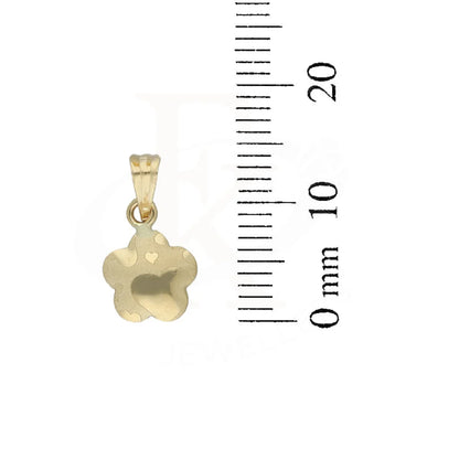 Gold Flower Shaped Pendant 18Kt - Fkjpnd18K5123 Pendants